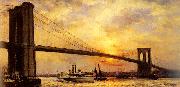 unknow artist View of the Brooklyn Bridge France oil painting artist